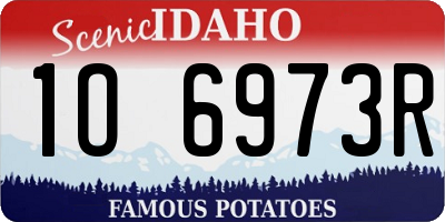 ID license plate 1O6973R