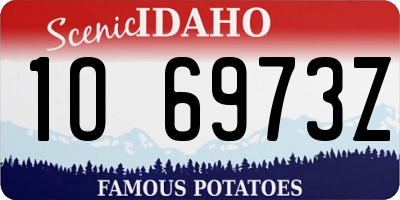 ID license plate 1O6973Z
