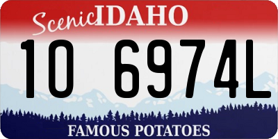 ID license plate 1O6974L