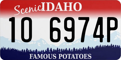 ID license plate 1O6974P