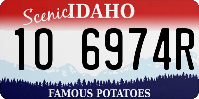 ID license plate 1O6974R
