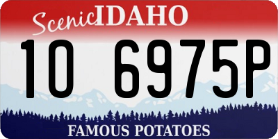 ID license plate 1O6975P