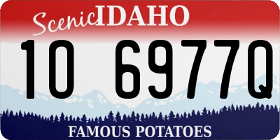 ID license plate 1O6977Q