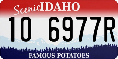 ID license plate 1O6977R