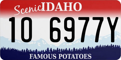 ID license plate 1O6977Y