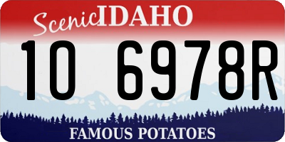 ID license plate 1O6978R