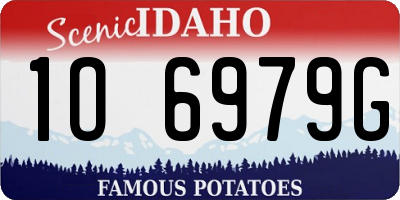 ID license plate 1O6979G