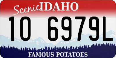 ID license plate 1O6979L