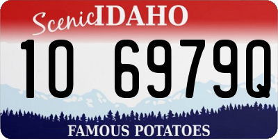 ID license plate 1O6979Q