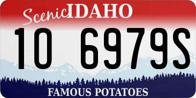 ID license plate 1O6979S