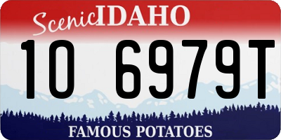 ID license plate 1O6979T