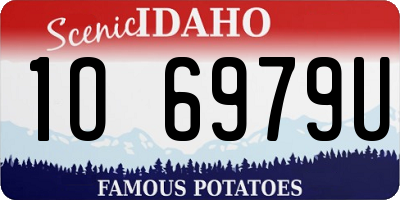ID license plate 1O6979U