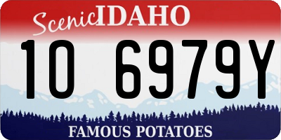 ID license plate 1O6979Y
