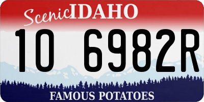 ID license plate 1O6982R