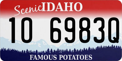 ID license plate 1O6983Q