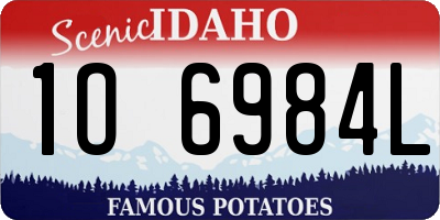 ID license plate 1O6984L