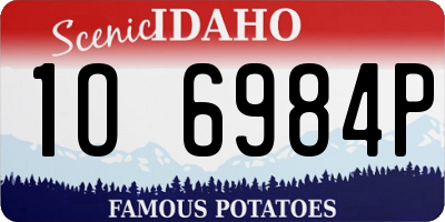 ID license plate 1O6984P