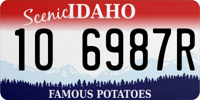 ID license plate 1O6987R