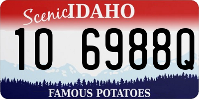 ID license plate 1O6988Q