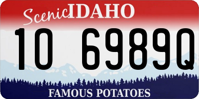 ID license plate 1O6989Q