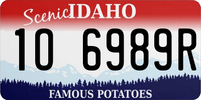 ID license plate 1O6989R