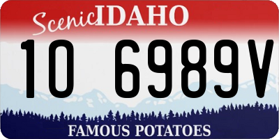 ID license plate 1O6989V