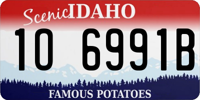 ID license plate 1O6991B