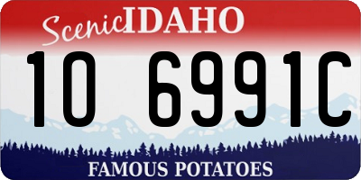 ID license plate 1O6991C