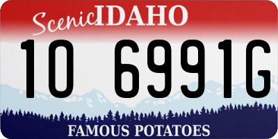 ID license plate 1O6991G