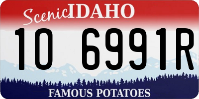 ID license plate 1O6991R