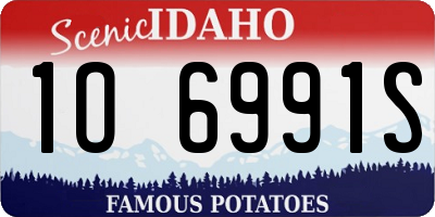 ID license plate 1O6991S