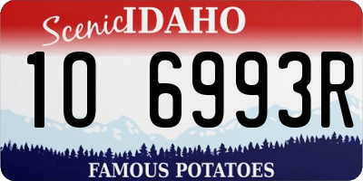 ID license plate 1O6993R