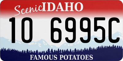 ID license plate 1O6995C