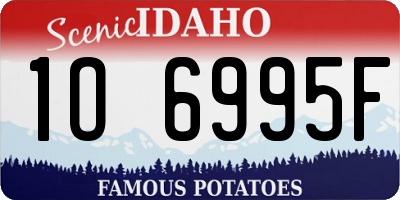 ID license plate 1O6995F
