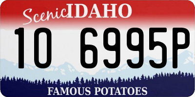 ID license plate 1O6995P