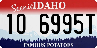 ID license plate 1O6995T