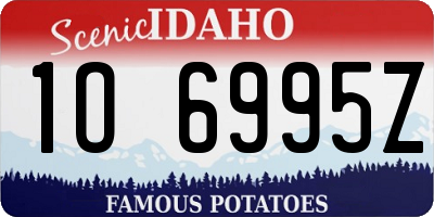 ID license plate 1O6995Z