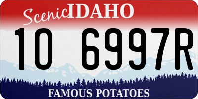 ID license plate 1O6997R