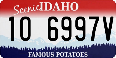 ID license plate 1O6997V