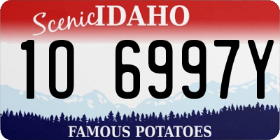 ID license plate 1O6997Y