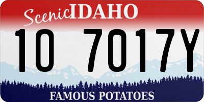 ID license plate 1O7017Y