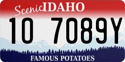 ID license plate 1O7089Y