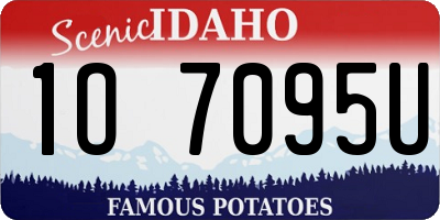 ID license plate 1O7095U