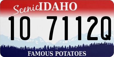ID license plate 1O7112Q