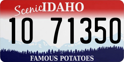 ID license plate 1O7135O