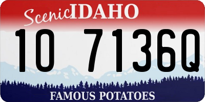 ID license plate 1O7136Q