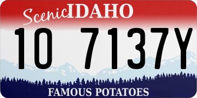 ID license plate 1O7137Y