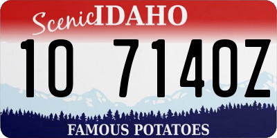ID license plate 1O7140Z