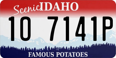 ID license plate 1O7141P