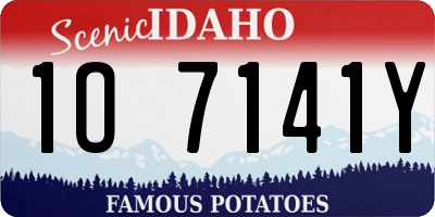 ID license plate 1O7141Y